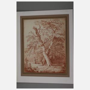 Jean-Simon Berthélemy, attr. Vier Personen im Wald