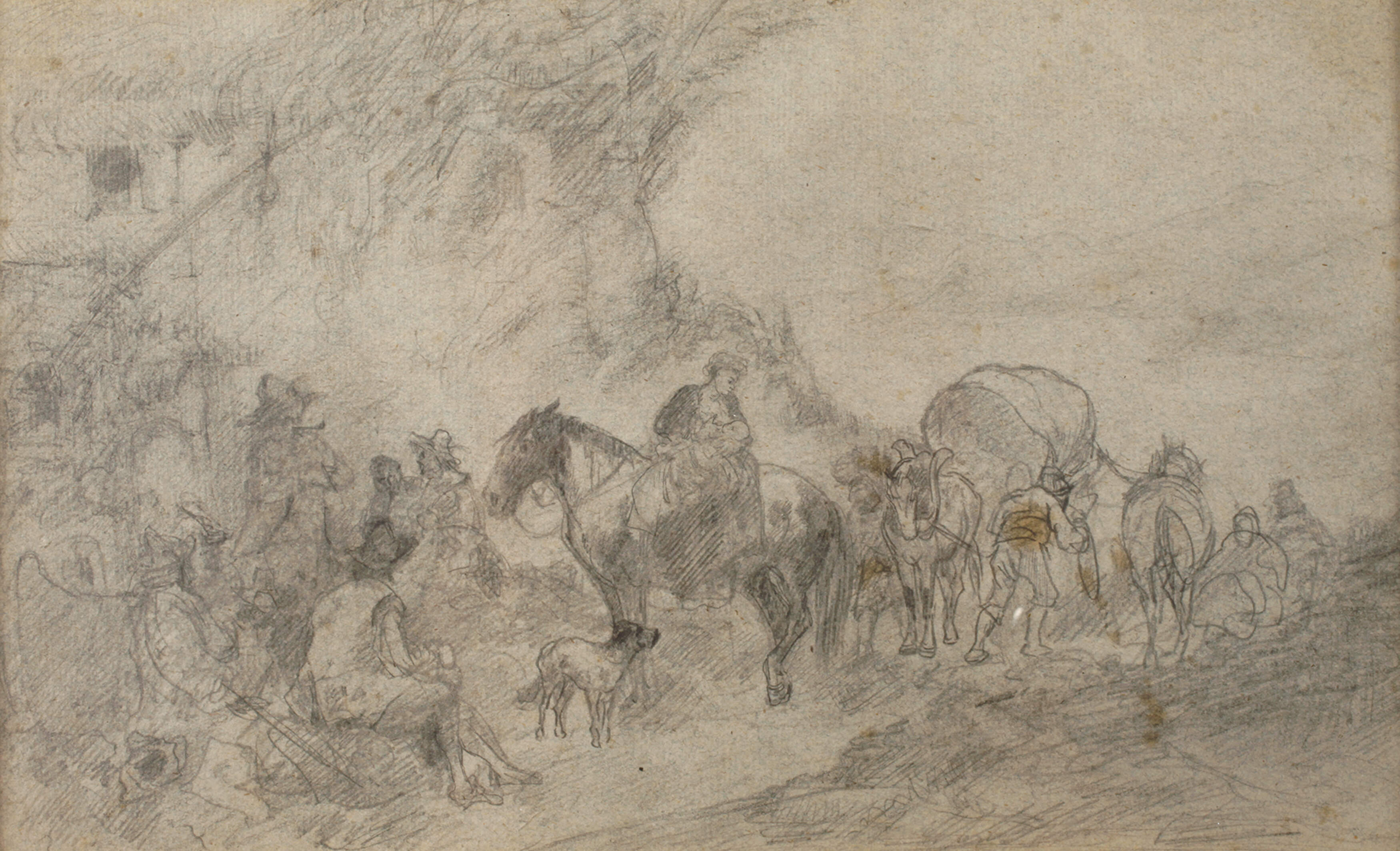 Prof. Wilhelm von Diez, attr., Lagerszene