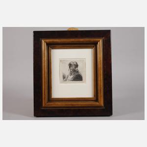 nach Rembrandt van Rijn, Mann mit Pelzmütze