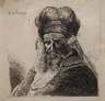 nach Rembrandt van Rijn, Mann mit Pelzmütze