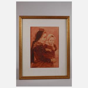 Fritz Schnitzler, Schwälmer Bäuerin mit Kind