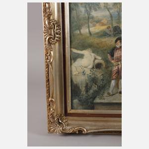 nach Antoine Watteau, Gesellige Unterhaltung