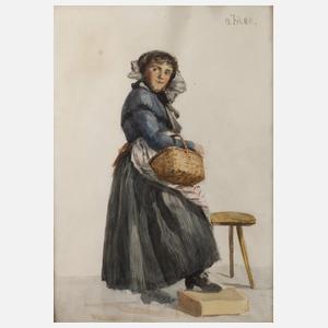 Junge Frau in Tracht