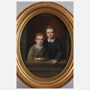 Geschwisterbildnis Biedermeier