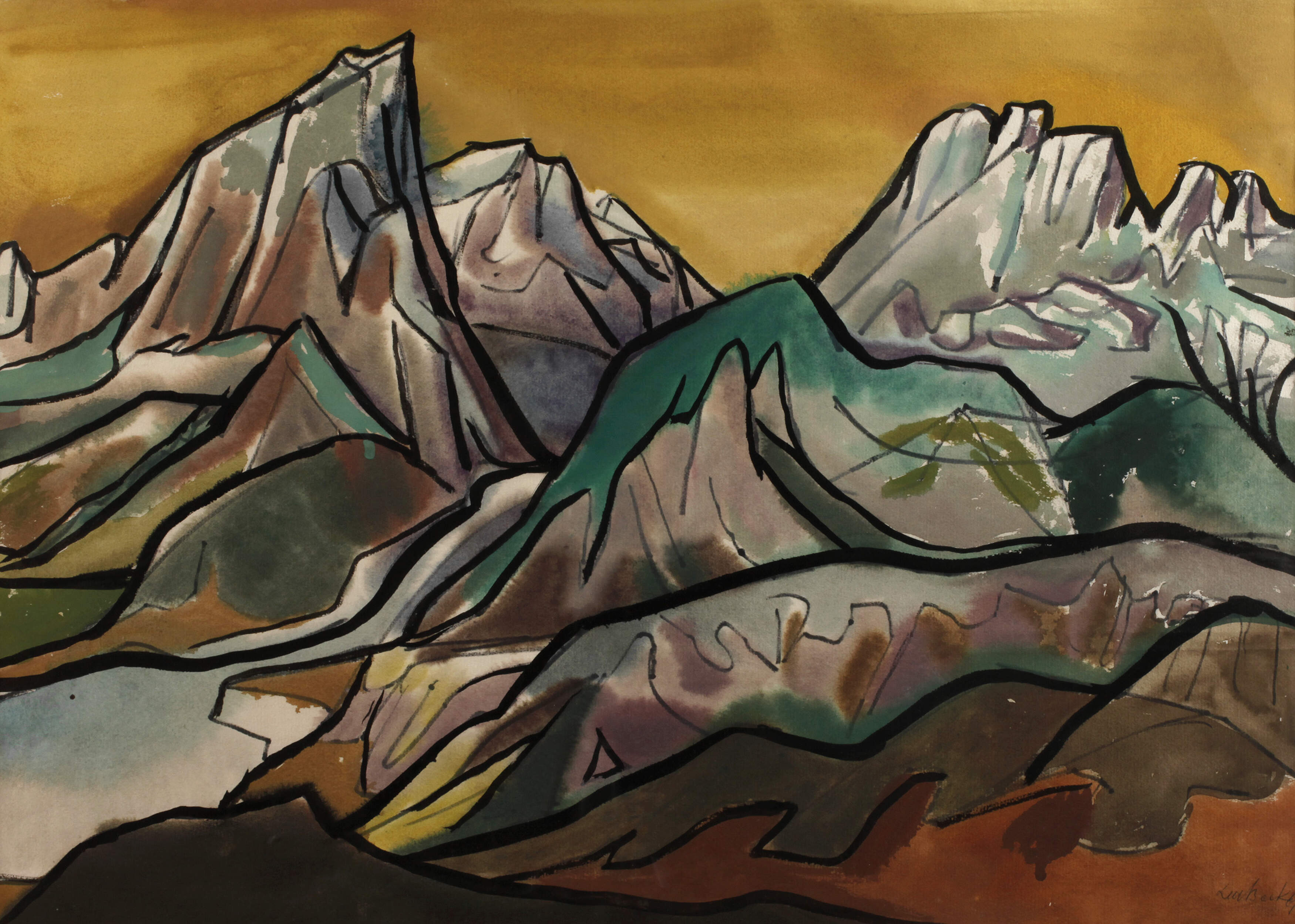 Ludwig Maria Beck, Gebirgslandschaft