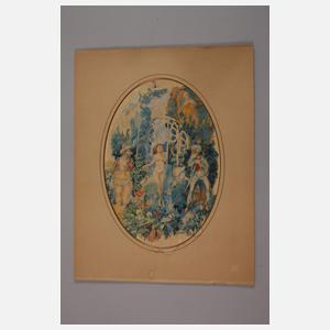 Prof. Fritz Gässl, Susanna nach dem Bade