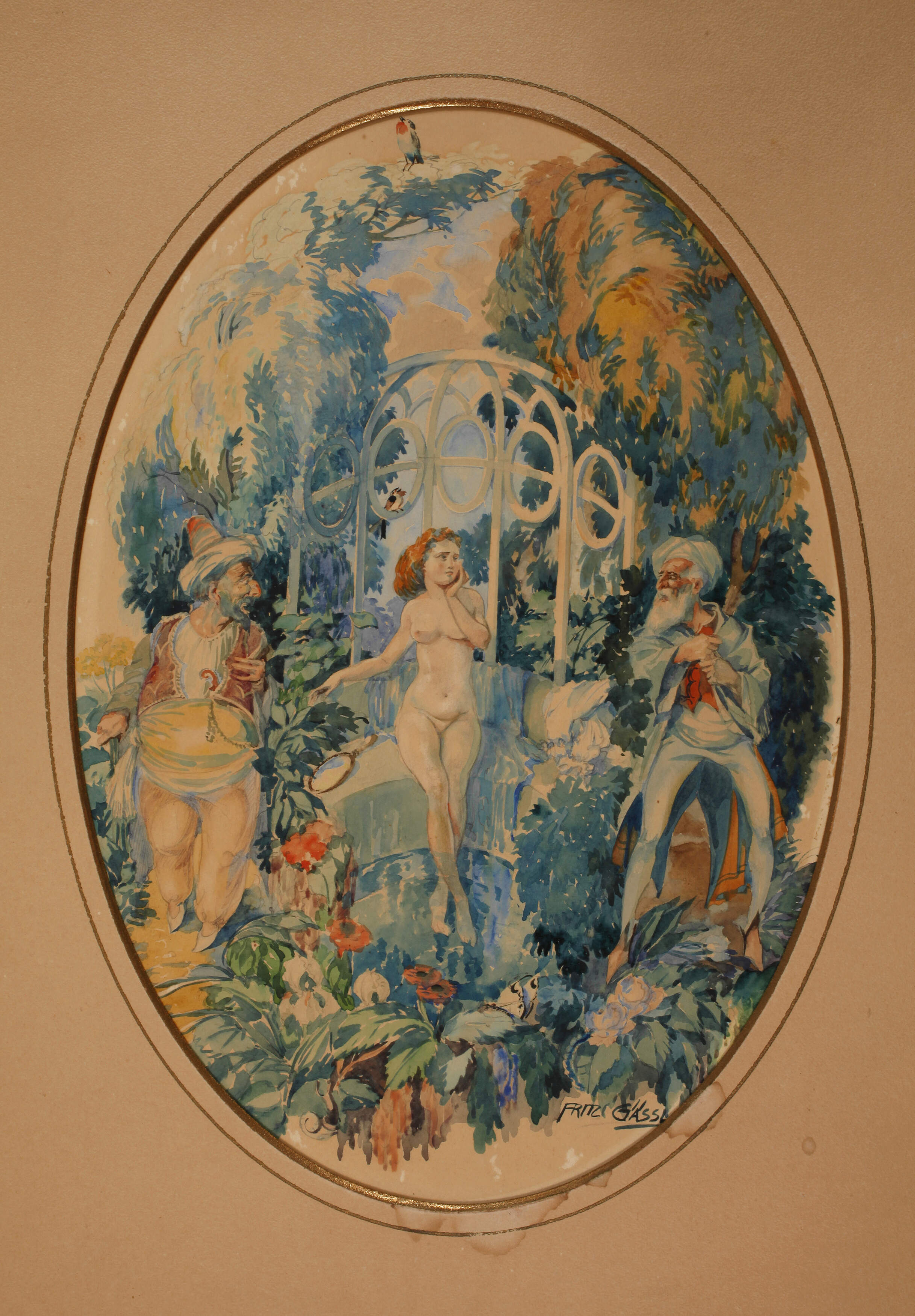 Prof. Fritz Gässl, Susanna nach dem Bade