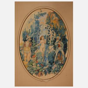 Prof. Fritz Gässl, Susanna nach dem Bade