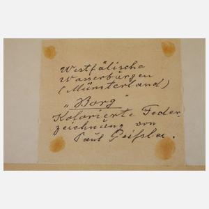 Prof. Paul Geissler, "Westfälische Wasserburgen"