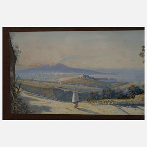 Umberto Gianni, attr., Blick über Neapel