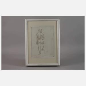 Ernst Holzhäuser, Stehender männlicher Akt