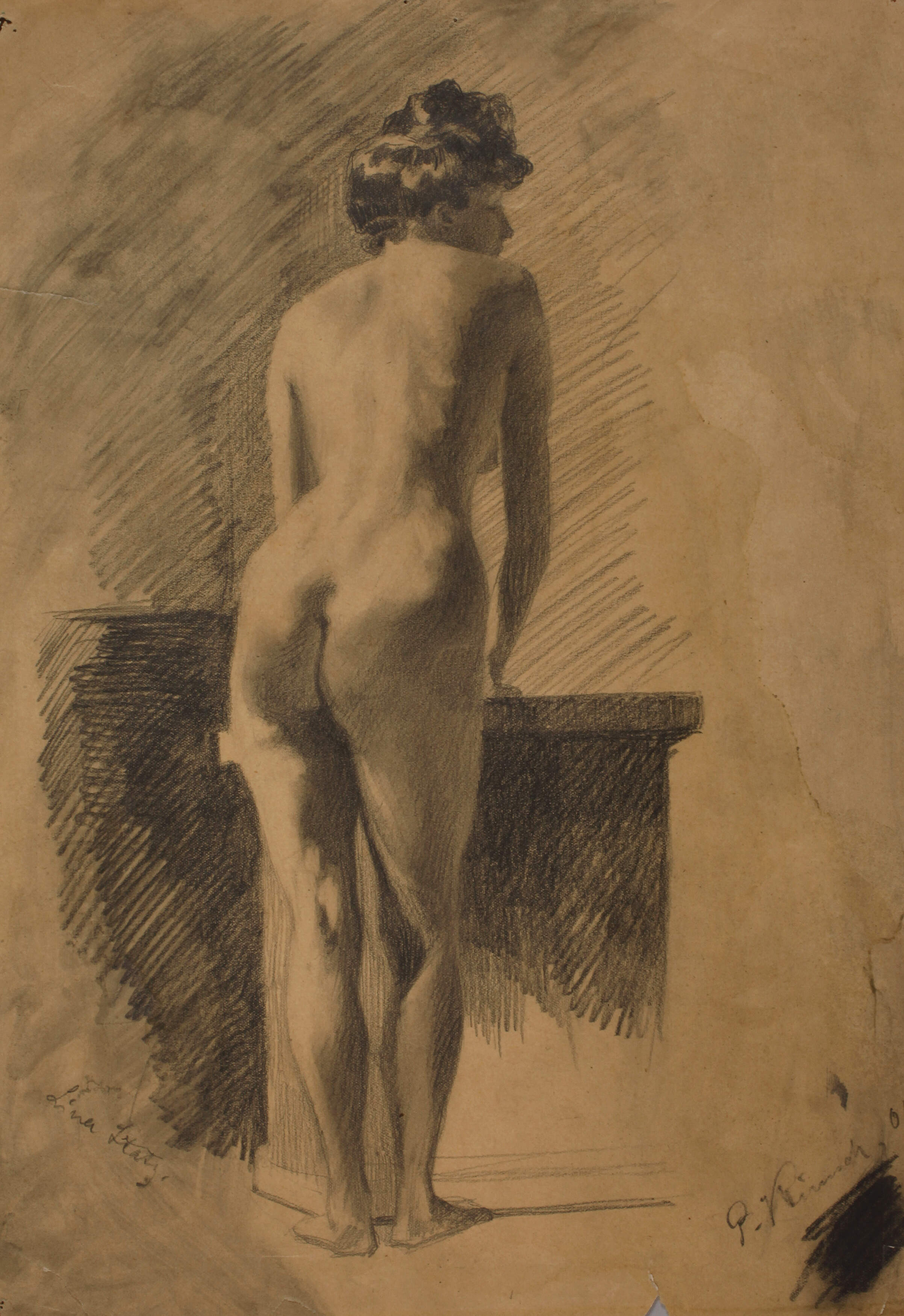 Paul Klimsch, Stehender Damenakt