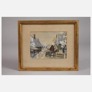 Hans Manz, Winter in Biberach an der Riß