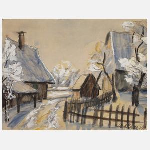 Hans Manz, Winter in Biberach an der Riß