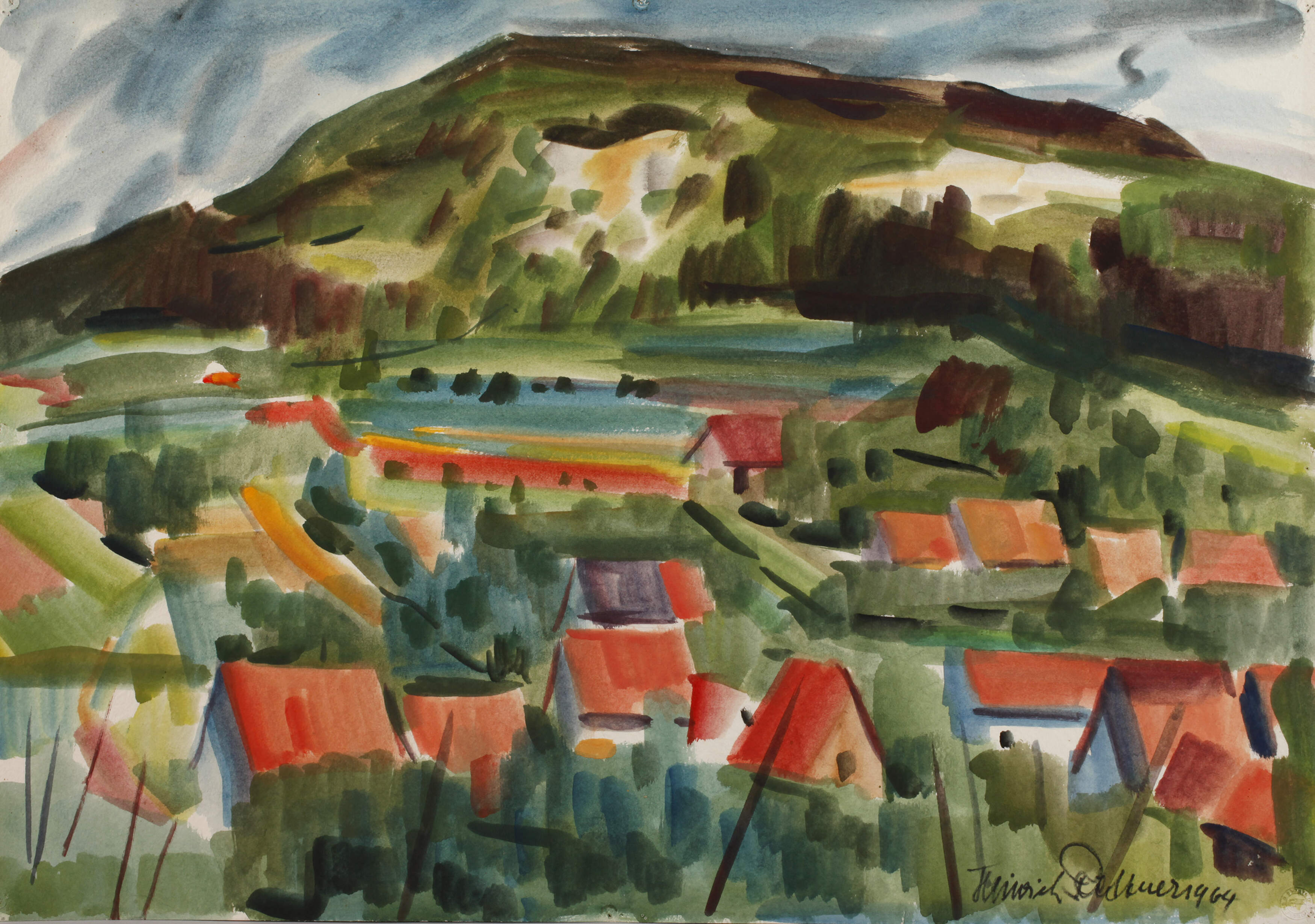 Heinrich Rettner, Dorfansicht