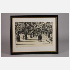 Julie Strathmeyer-Wertz, In den Anlagen, Stuttgart