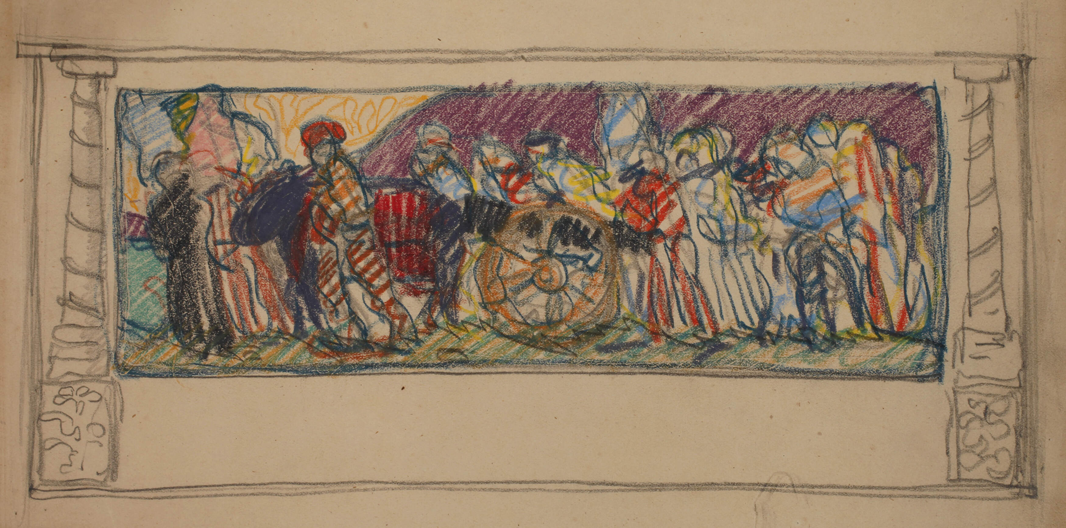 Hans Urban, attr., Freskenentwurf