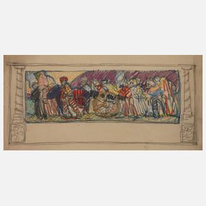 Hans Urban, attr., Freskenentwurf