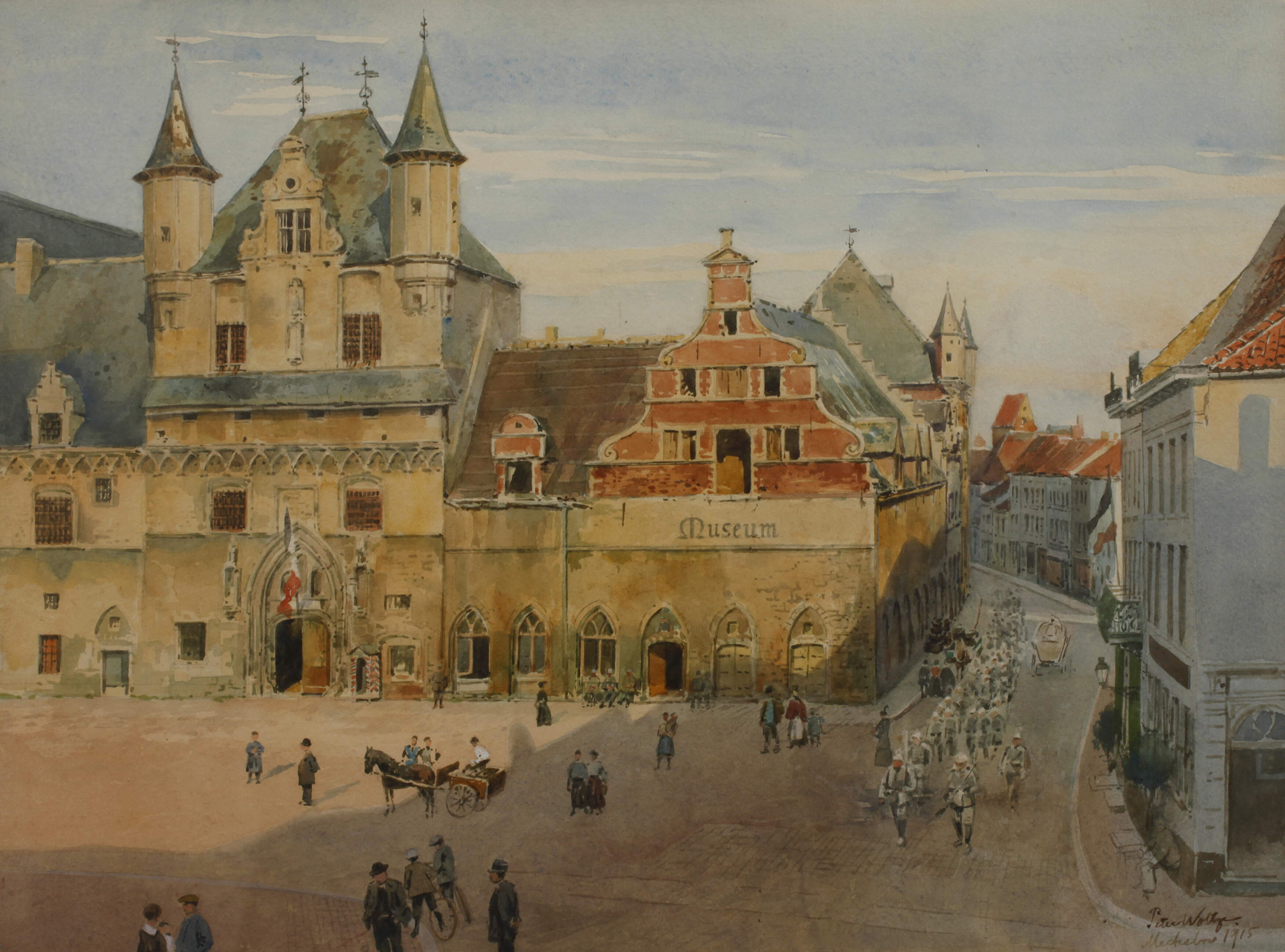 Peter Woltze, Das Rathaus in Mechelen