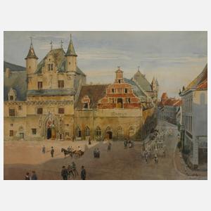 Peter Woltze, Das Rathaus in Mechelen