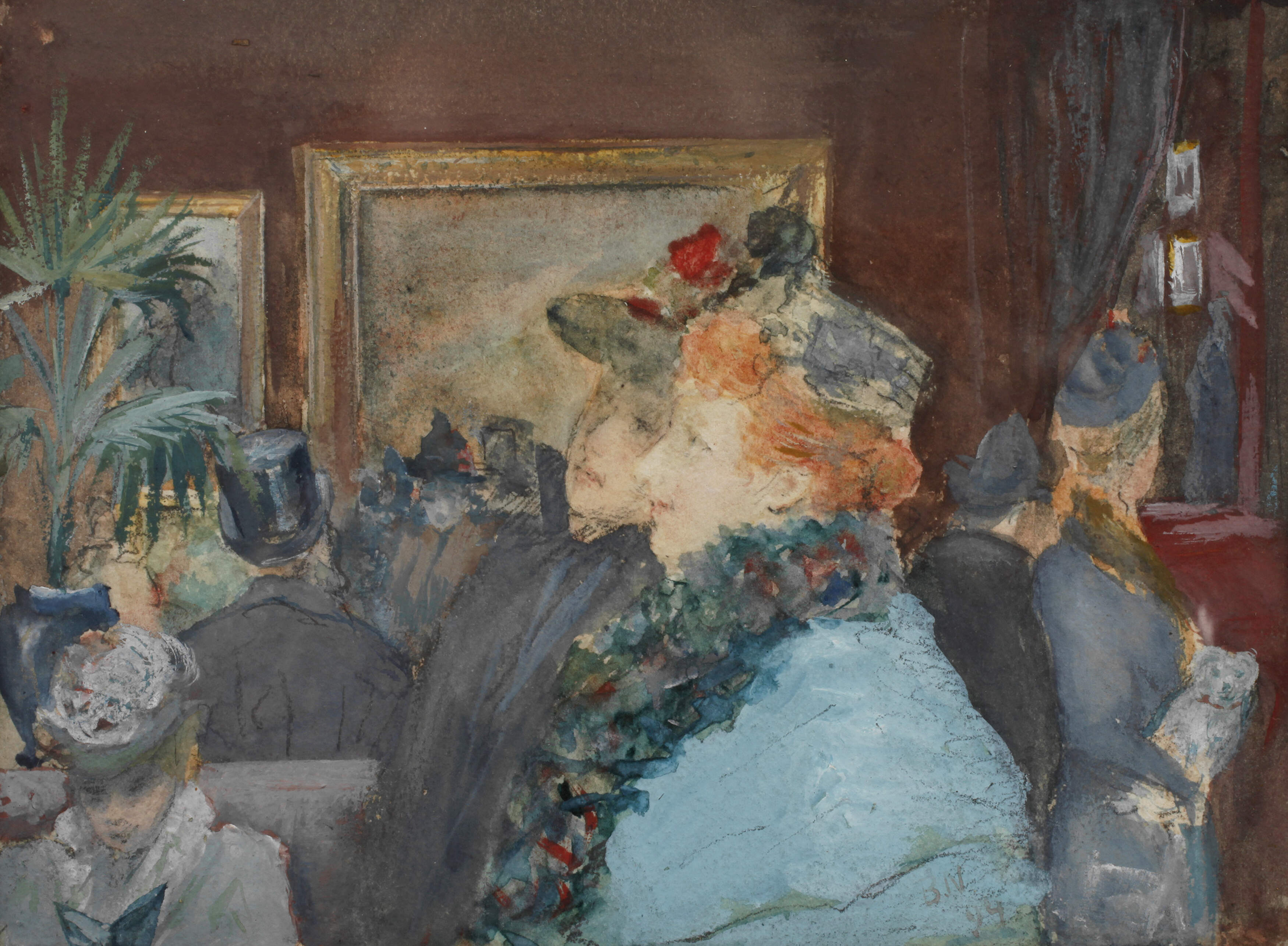 Damen in der Kunstausstellung