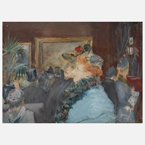 Damen in der Kunstausstellung