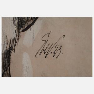 Paar Illustrationszeichnungen