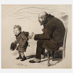 Theodor Grätz, Die erste Zigarette