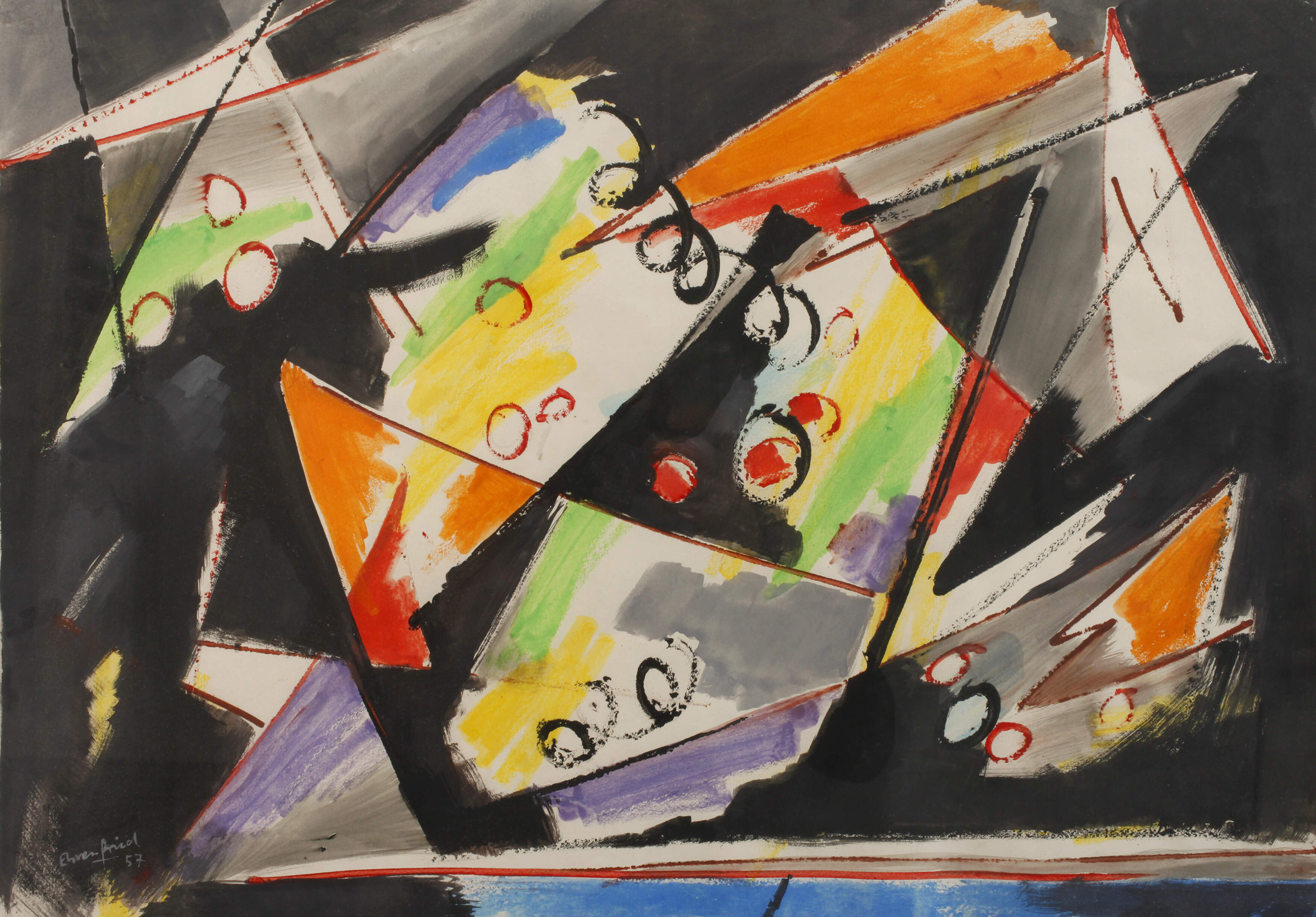 Prof. Viola Ehrenfried, Abstrakte Komposition