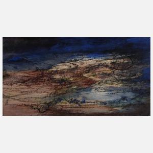 Landschaft im Dämmerlicht