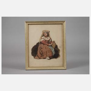 Prof. Heinrich Woldemar Rau, attr., Sizilianerin