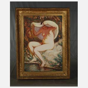 Prof. Richard Dreher, Pointillistischer Damenakt