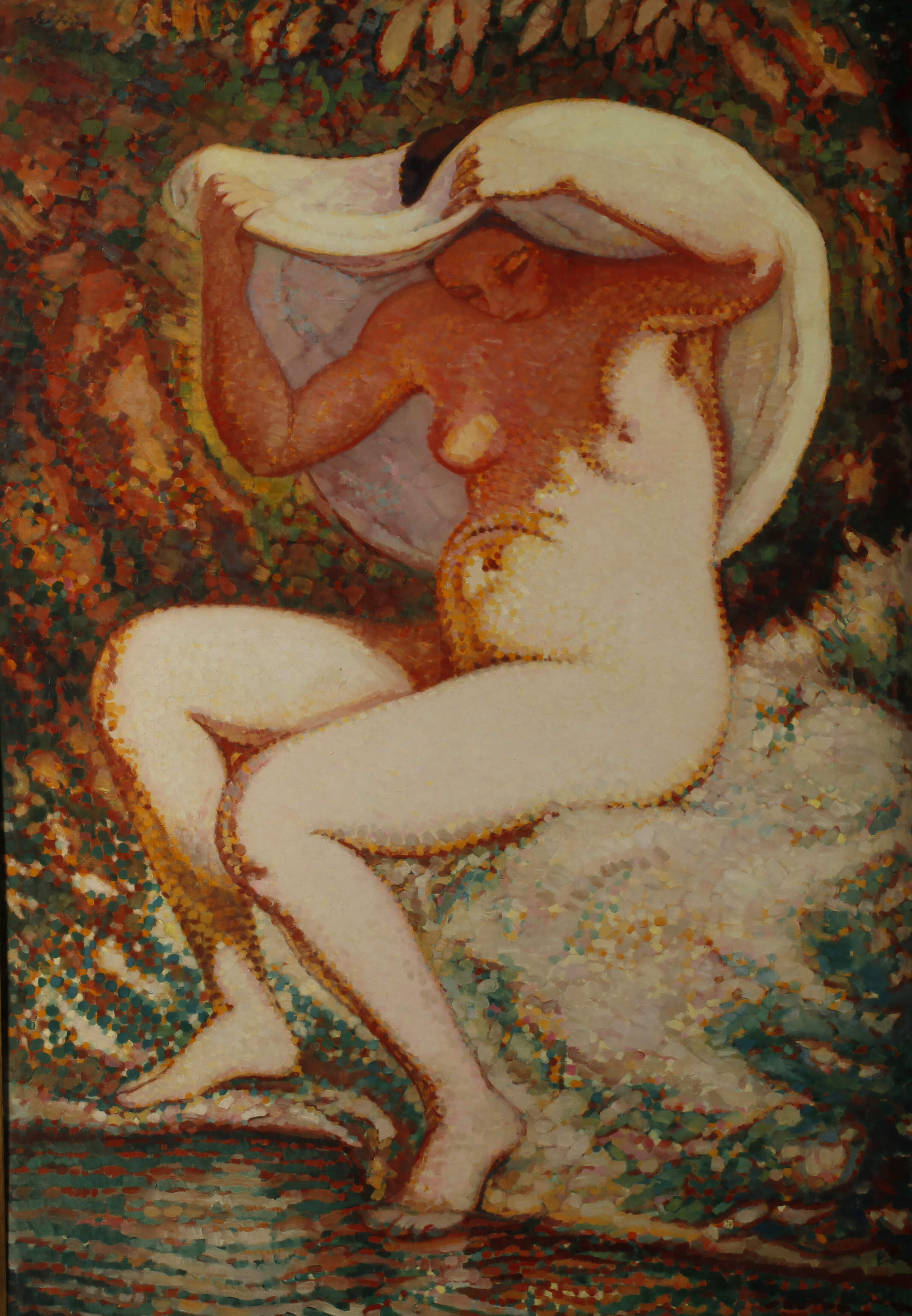 Prof. Richard Dreher, Pointillistischer Damenakt