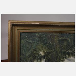 Walther Gasch, "Ruhender Hirsch in Waldeinsamkeit"