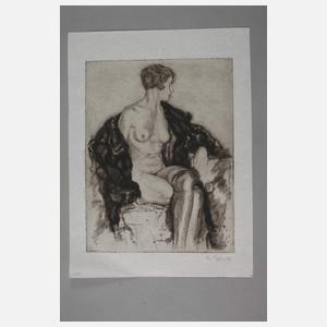 Heinz Hoffmeister, Sitzender weiblicher Akt