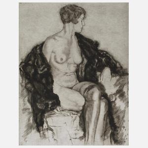 Heinz Hoffmeister, Sitzender weiblicher Akt