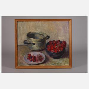 Tatjana Lietz, Stillleben mit Erdbeeren