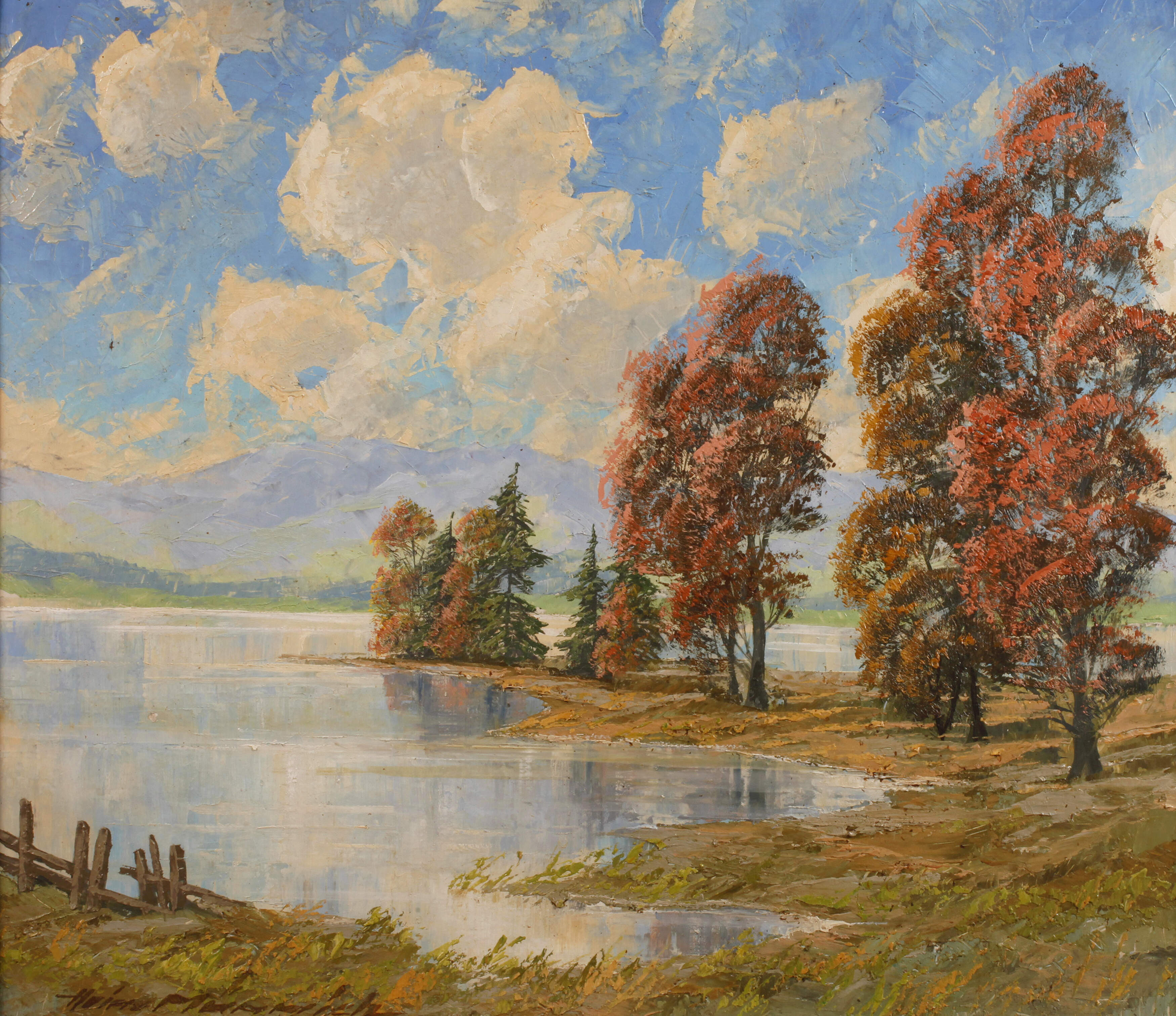 Heinz Münnich, Herbstliches Seeufer