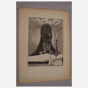 Prof. Sascha Schneider, Konvolut Holzstiche