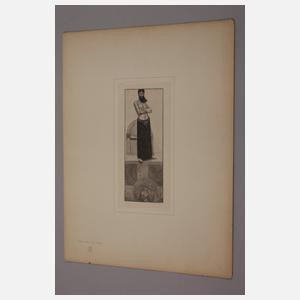 Prof. Sascha Schneider, Konvolut Holzstiche