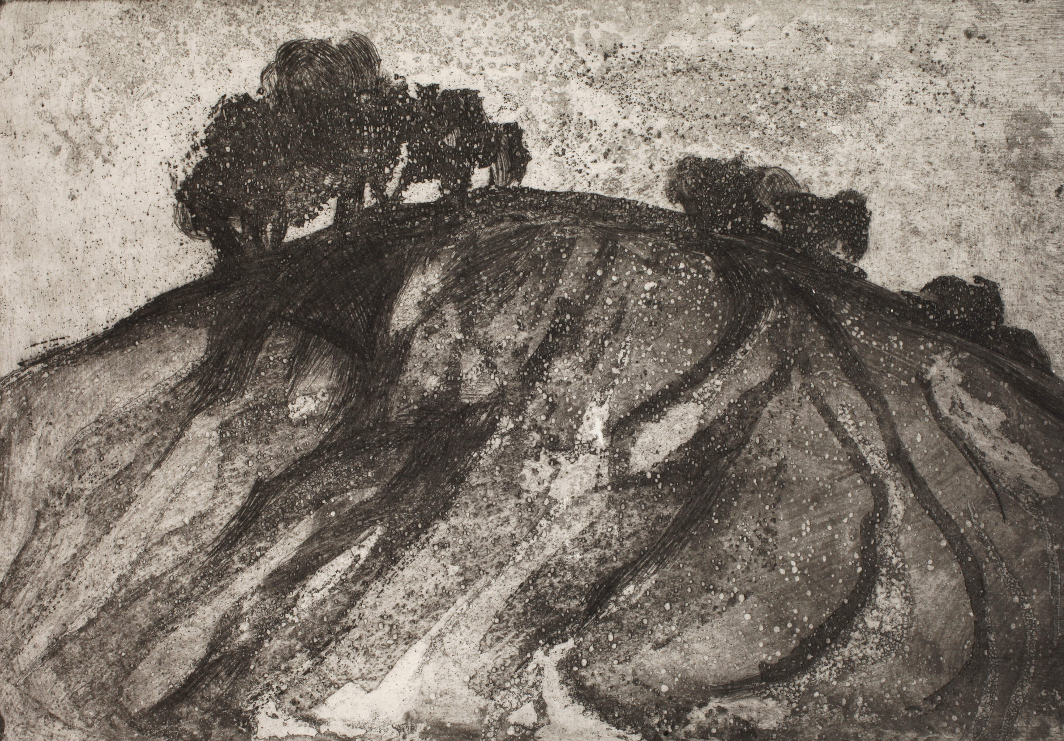 Karla Schoppe, Blick auf einen Hügel