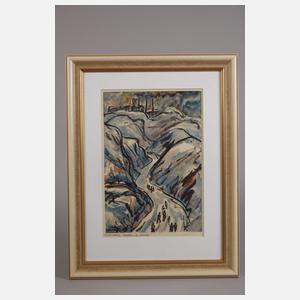 Albert Schwarz, "Halden im Winter"