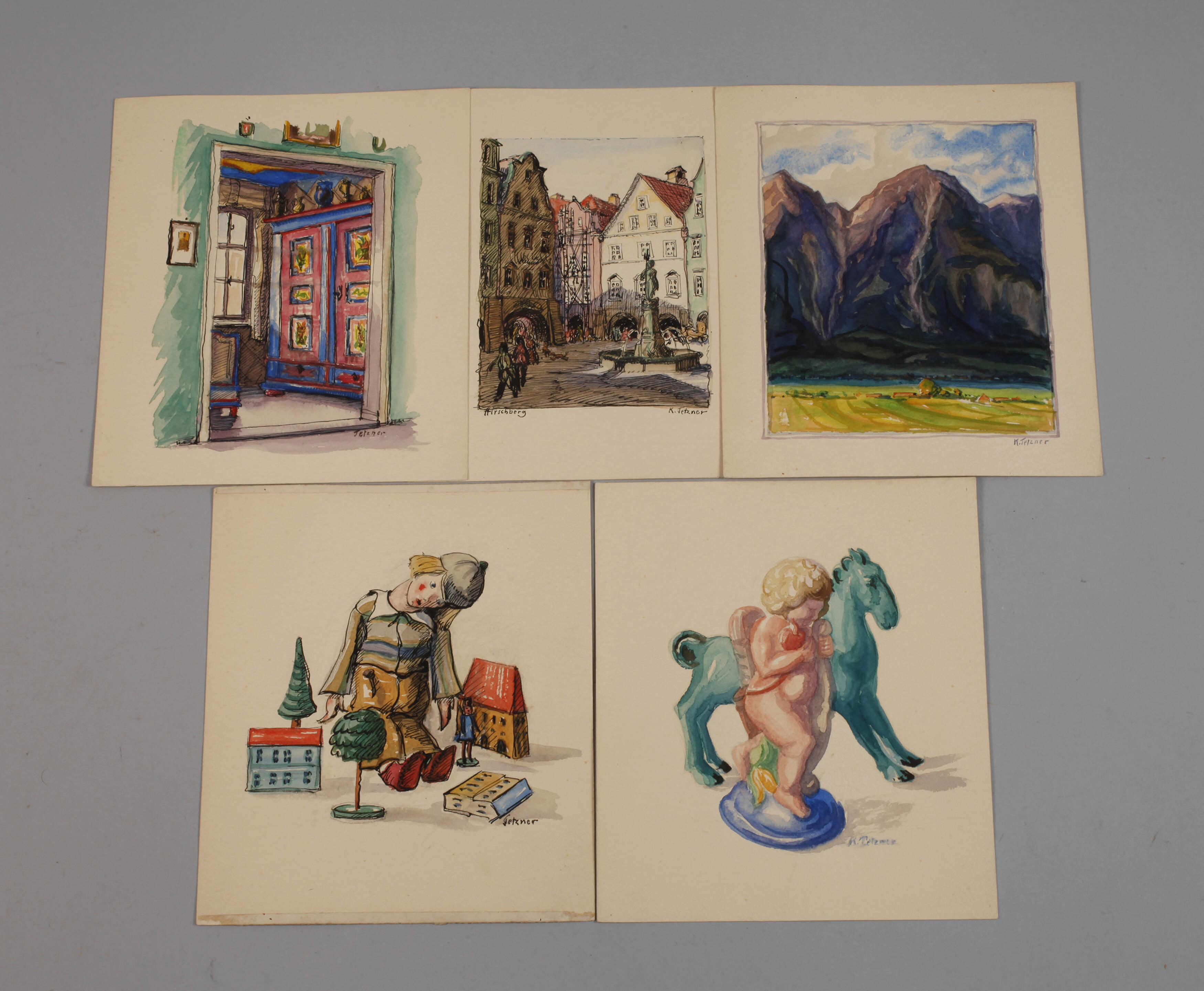 Kurt Tetzner, Fünf Arbeiten