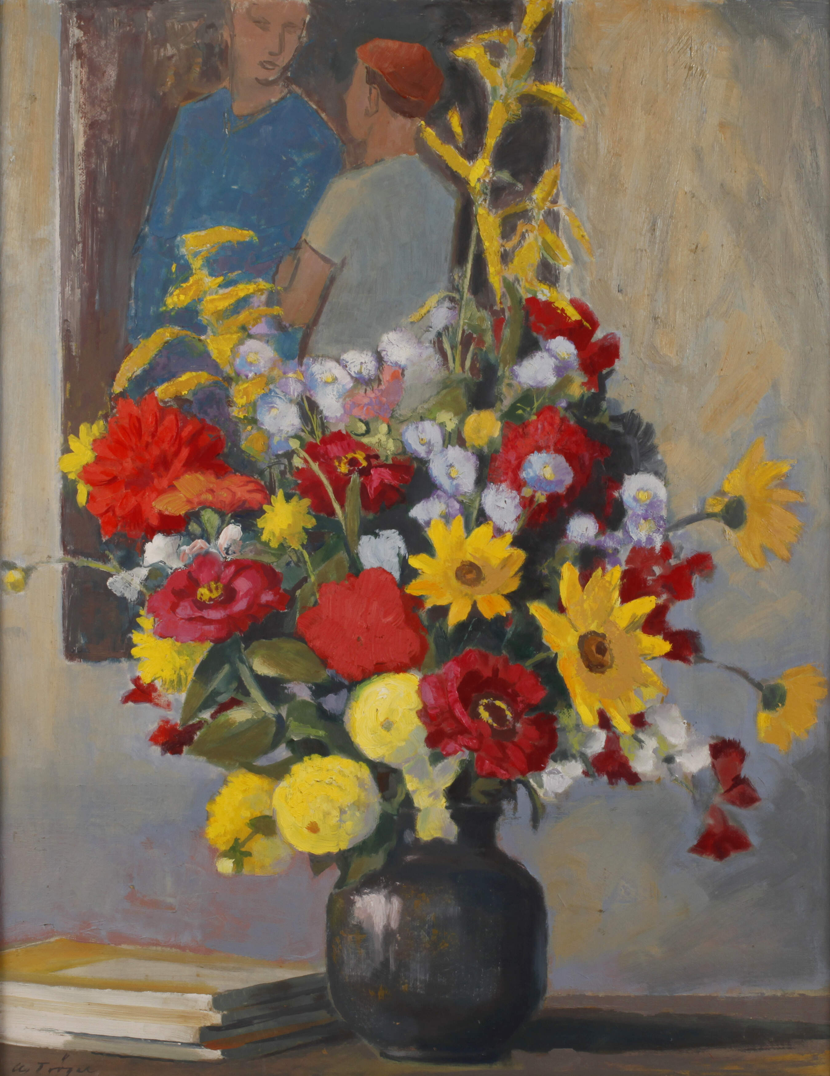 Alfred Tröger, Blumenstillleben