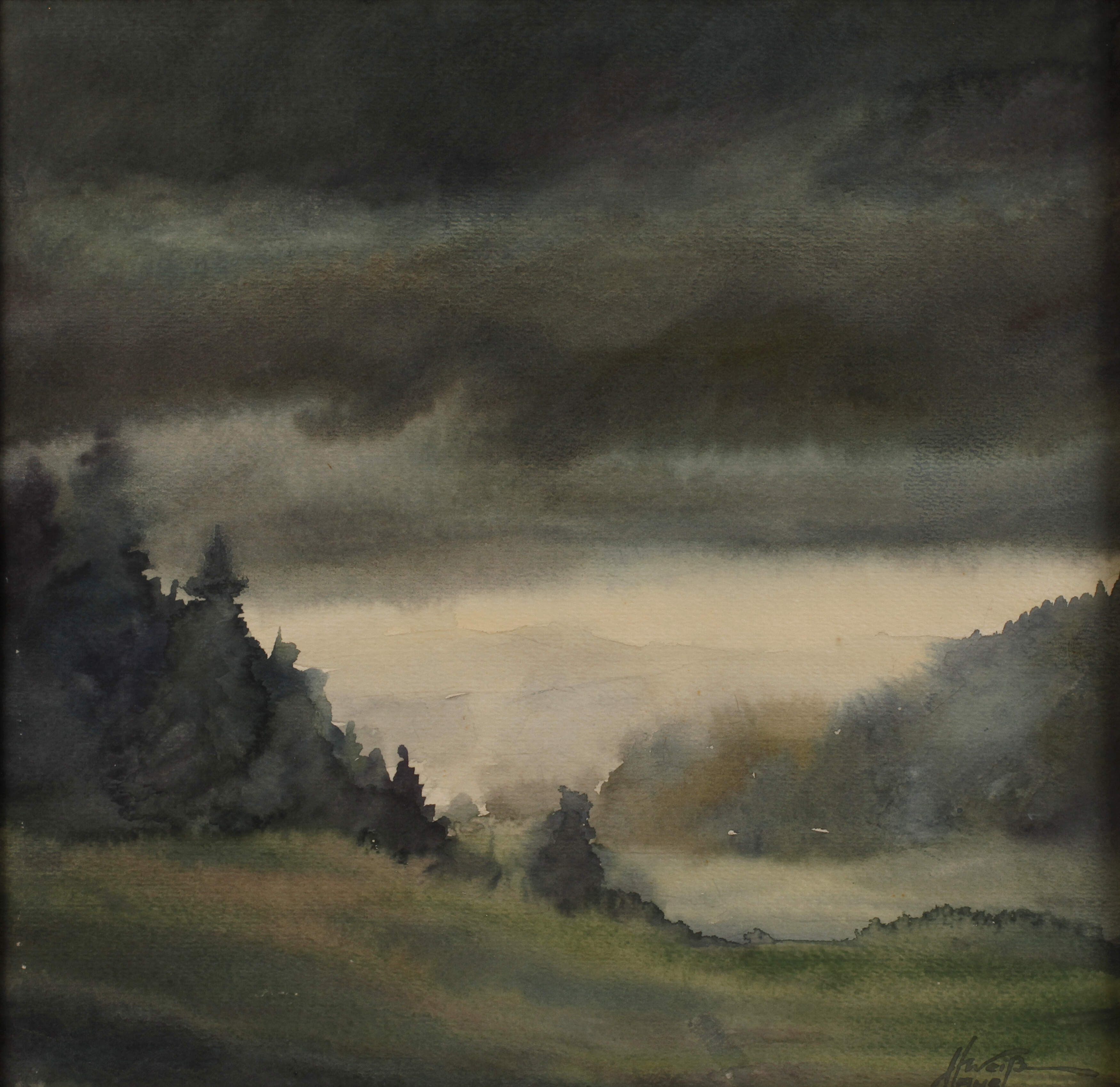 Hans Weiß-Aue, "Nach dem Gewitterregen"