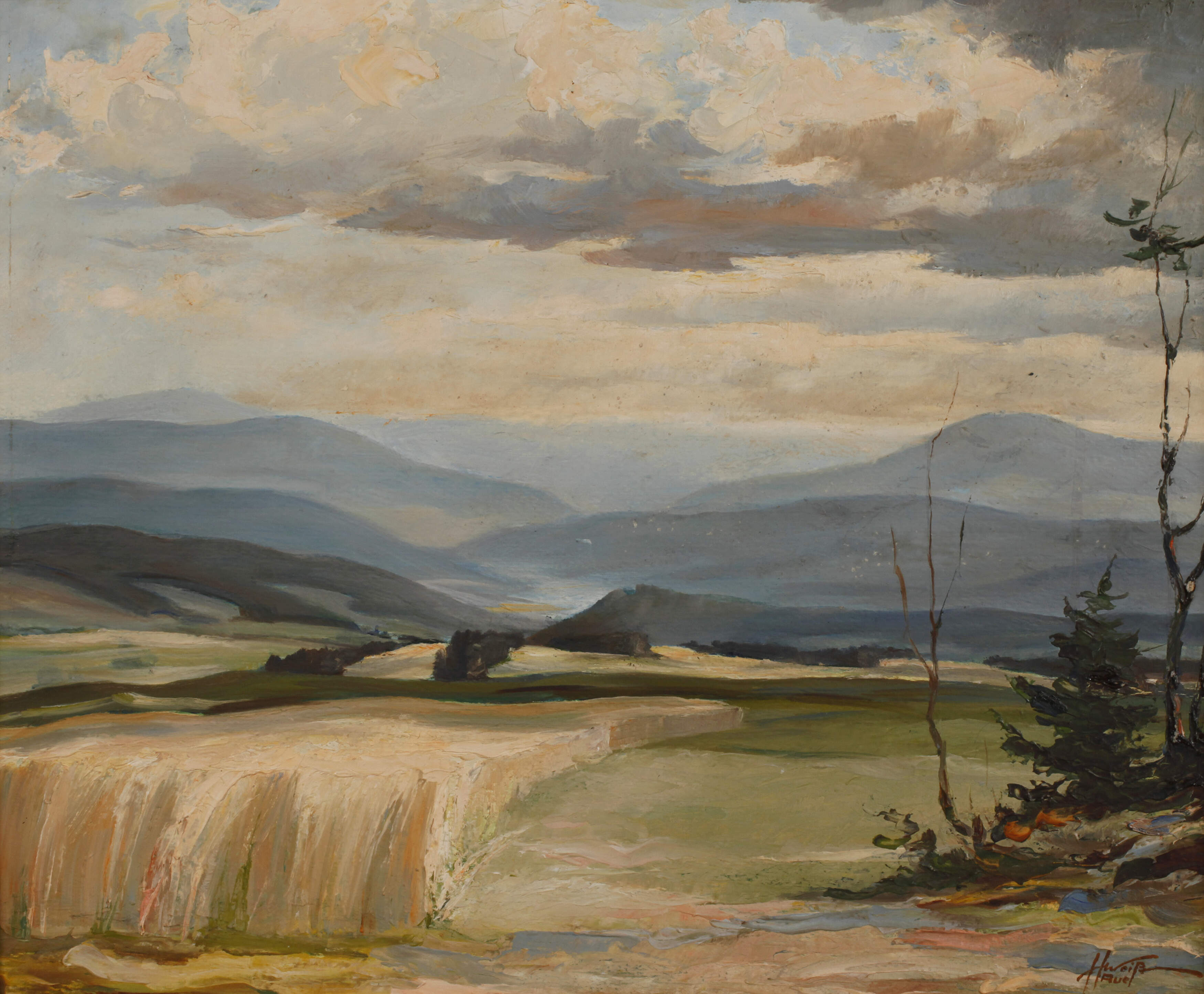 Hans Weiß-Aue, "Blick ins Erzgebirge"
