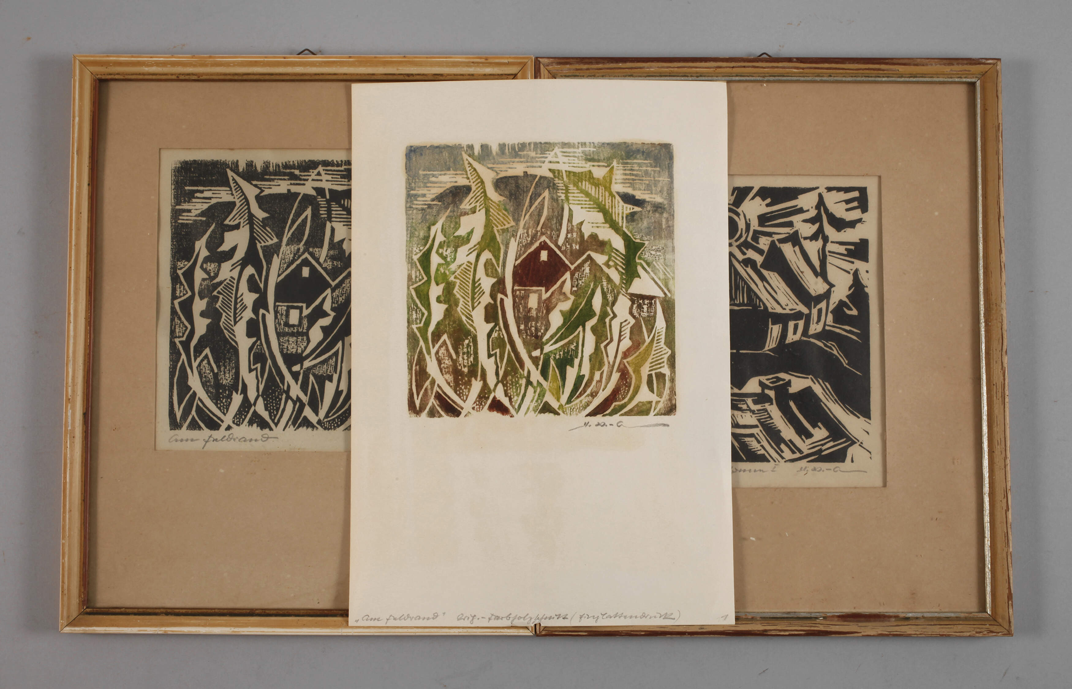 Hans Weiß-Aue, Konvolut Holzschnitte