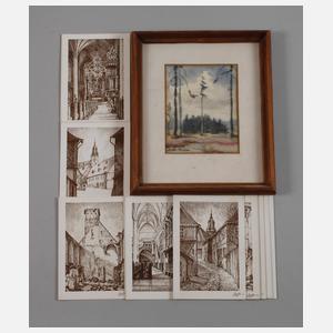 Hans Weiß-Aue, Landschaft mit Bäumen