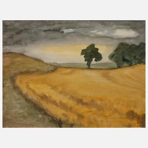 Brigitte Dietzsch, "Stoppelfeld in Schönfels"