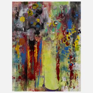 Prof. Heinz Werner, Zylindervase mit Blumen